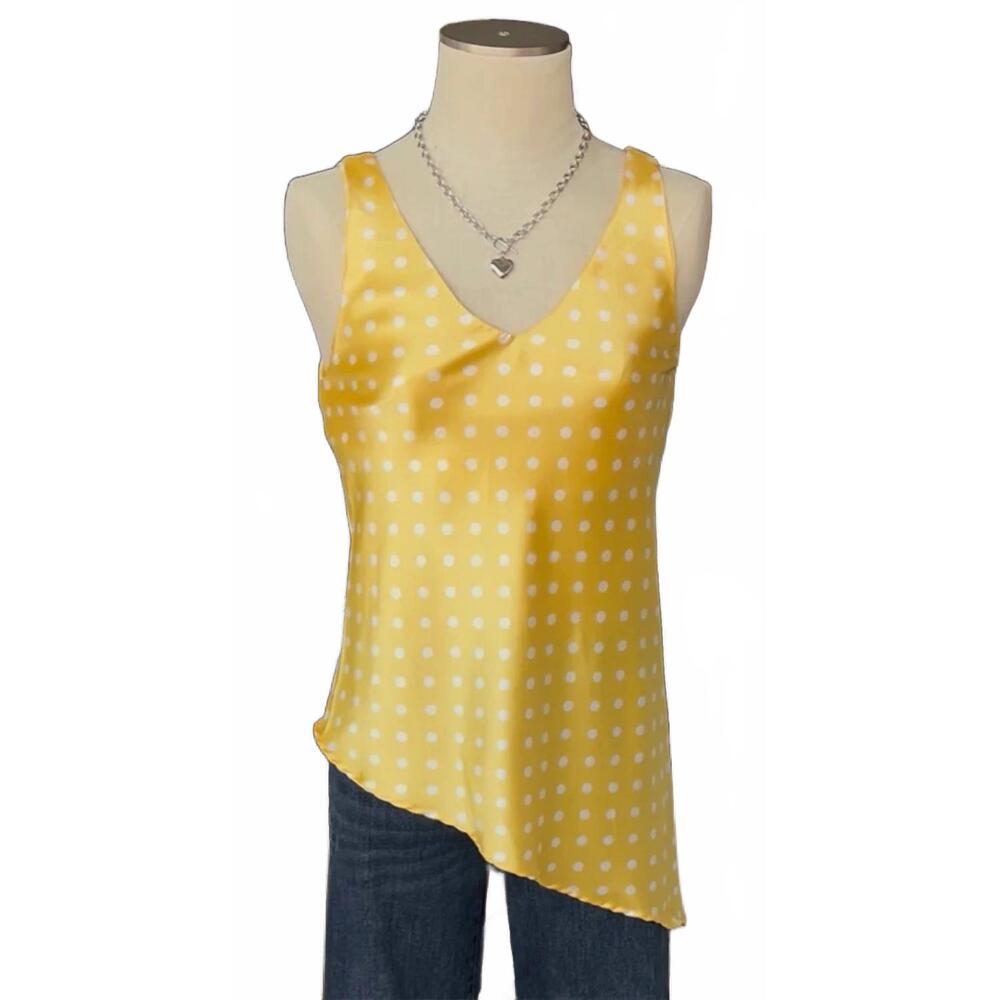 NEW IF SHE LOVES women's aurea top in polkadot yellow